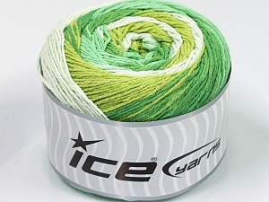 Cakes Natural Cotton Green Shades