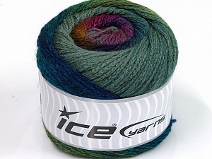 Cakes Chain Turquoise Purple Green Shades Fuchsia