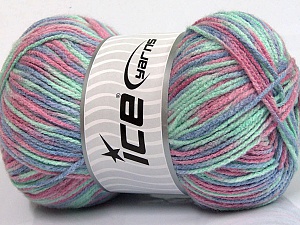 Sale Self-Striping Pembe Nane Yeşil Mavi