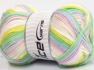 Sale Self-Striping Sarı Beyaz Pembe Leylak Yeşil Mavi
