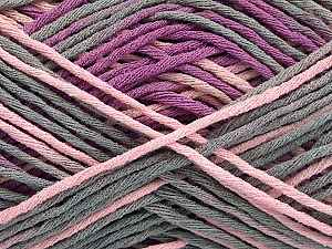 Sale Self-Striping Pembe Lavanta Gri