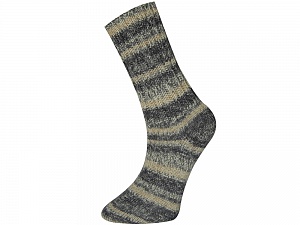 Print Sock Grey Shades Cream
