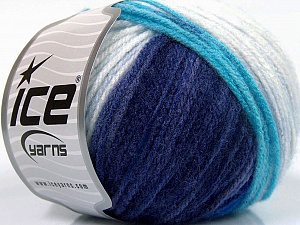 Sale Self-Striping Beyaz Turkuaz Mor