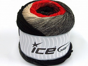 Cakes Chain Red Grey Black
