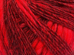 Flamme Wool Light Kırmızı Bordo Siyah