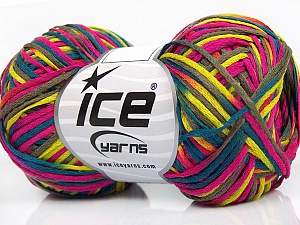 Fettuccia Fine Fuchsia, Blue, Yellow, Khaki