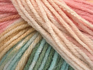Sale Self-Striping Light Pink, Cream, Mint Green