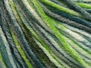 Sale Self-Striping Green Shades, Turquoise, White