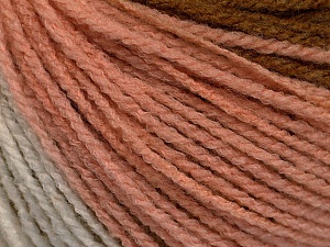 Sale Self-Striping Powder Pink, White, Brown Shades