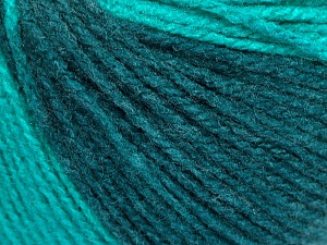 Sale Self-Striping Green Shades, Turquoise