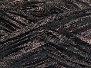 Viscose Shine Bulky Black, Camel