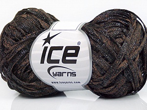 Viscose Shine Bulky Black, Brown