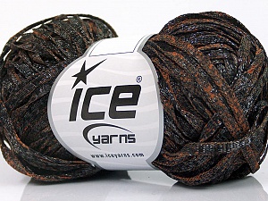 Viscose Shine Bulky Black, Copper
