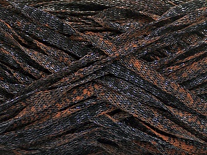 Viscose Shine Bulky Black, Copper