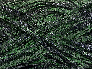 Viscose Shine Bulky Black, Green