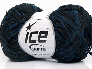 Viscose Shine Bulky Black, Blue