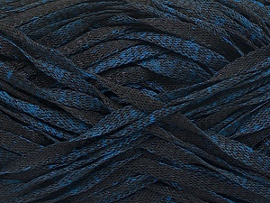 Viscose Shine Bulky Black, Blue