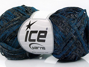 Viscose Shine Bulky Anthracite Black, Blue