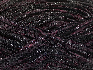 Viscose Shine Bulky Black, Maroon