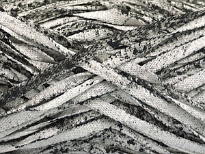 Viscose Shine Bulky White, Black