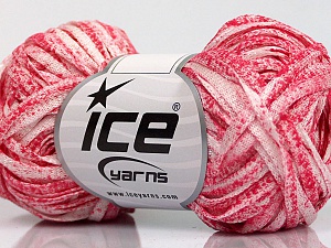 Viscose Shine Bulky Beyaz Pembe