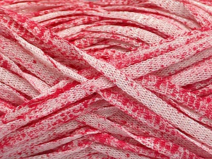Viscose Shine Bulky Beyaz Pembe