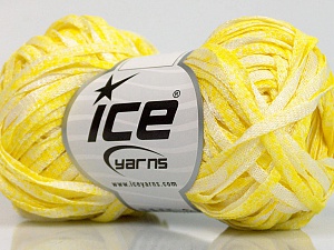 Viscose Shine Bulky Yellow, White