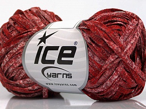 Viscose Shine Bulky Red, Burgundy, White