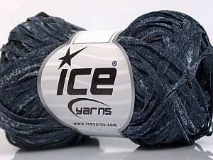 Viscose Shine Bulky Dark Jeans Blue