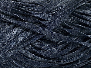 Viscose Shine Bulky Dark Jeans Blue
