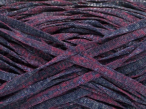 Viscose Shine Bulky Maroon, Dark Navy