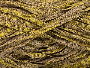 Viscose Shine Bulky Camel, Olive Green