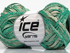 Viscose Shine Bulky Zümrüt Yeşil Bej