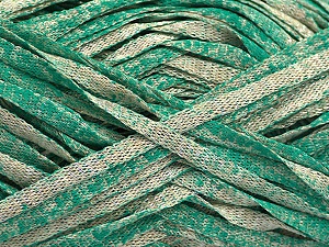 Viscose Shine Bulky Zümrüt Yeşil Bej