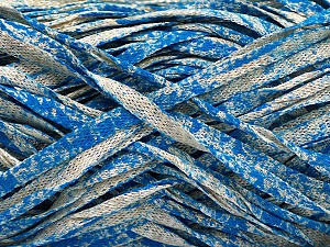 Viscose Shine Bulky Blue, Beige