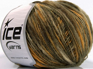 Flamme Wool Light Khaki, Yellow, Cream