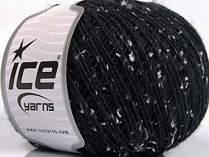 Pop Wool Tweed Black, White