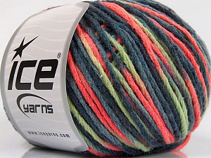 Wool Worsted Color Neon Turuncu Yeşil Mavi Tonları