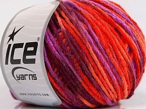 Wool Worsted Color Maroon, Lavender, Orange Shades