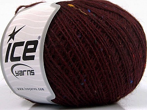 Pop Wool Tweed Burgundy