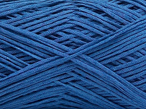 Sale Summer Blue Linen Cotton Natural Yarn