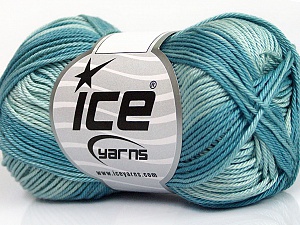 Cotton Fine Melange Turquoise
