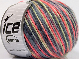 Sale Self-Striping Grey Shades, Pink, Mint Green