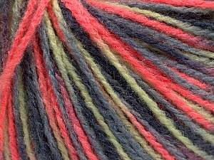 Sale Self-Striping Grey Shades, Pink, Mint Green