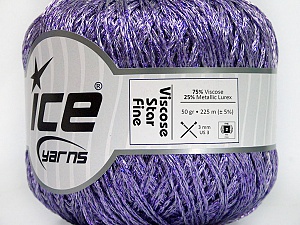 Viscose Star Fine Lilac