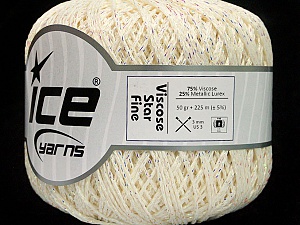 Viscose Star Fine Cream, Iridescent