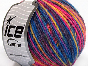 Sale Self-Striping Blue, Purple, Pink, Yellow