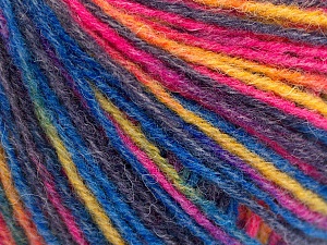 Sale Self-Striping Blue, Purple, Pink, Yellow