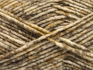 Wool Melange Beyaz Deve Tüyü Kahverengi Tonları