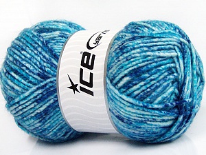 Wool Melange Turquoise Shades